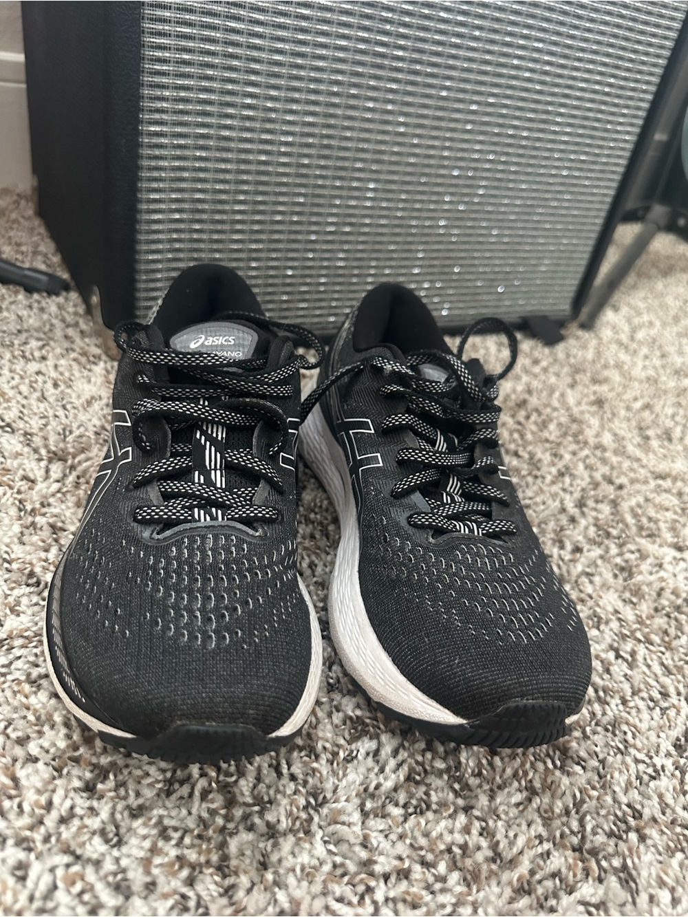 Asics Black and White Gel-Kayano Running Sneakers 6.5 $160 original